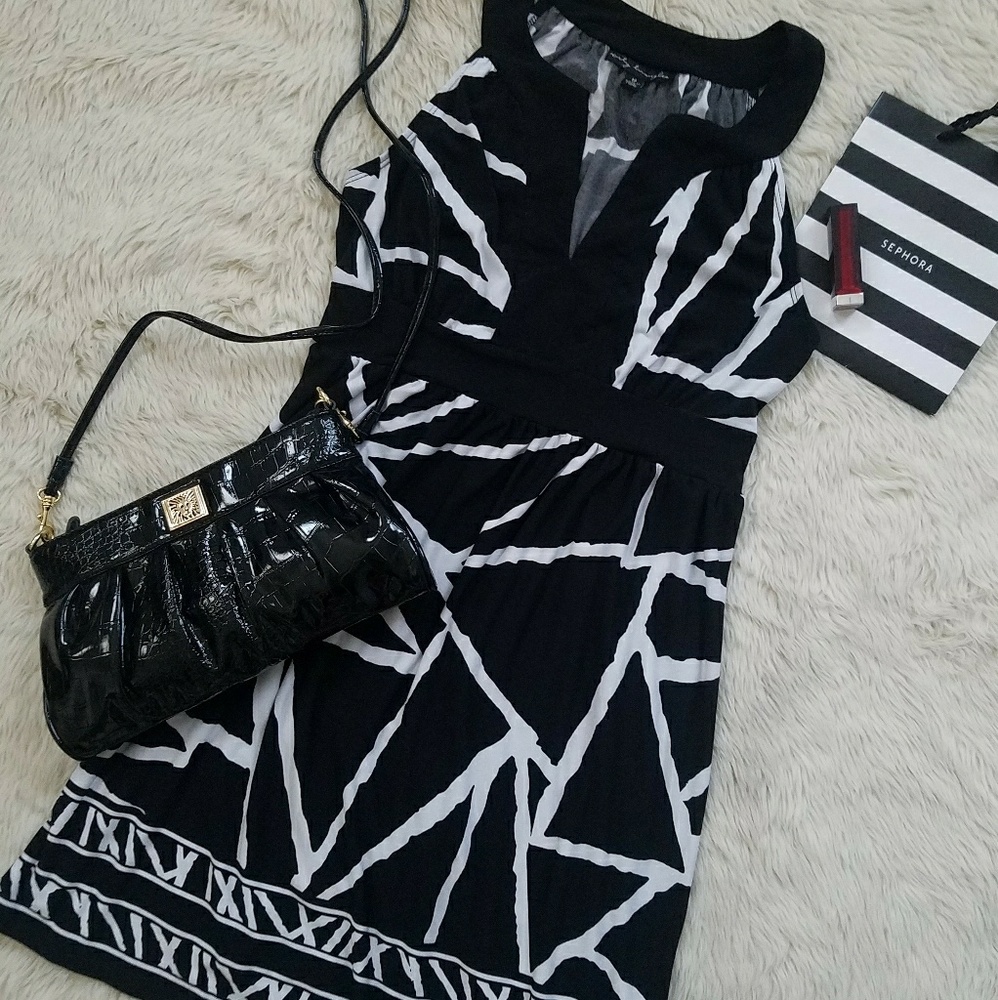City Triangles modern geometric dress